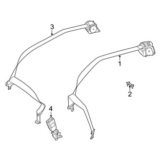 Mercedes-Benz OE - Restraint Systems - Rear Seat Belts