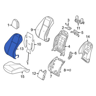 Mercedes-Benz OE - Front Right Seat Back Cushion Cover