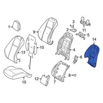 Mercedes-Benz OE - Front Right Seat Back Panel