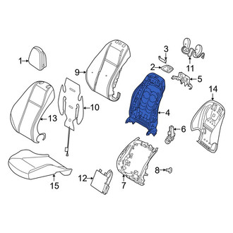 Mercedes-Benz OE - Front Right Outer Seat Back Frame