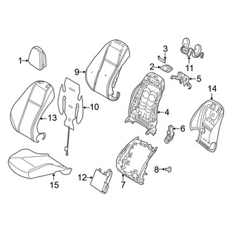Mercedes-Benz OE - Seats & Tracks - Passenger Seat Components (Standard Seat), (Sedan)