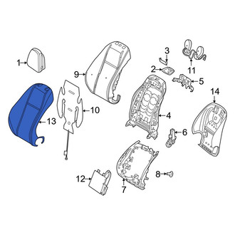 Mercedes-Benz OE - Front Right Seat Back Cushion Cover