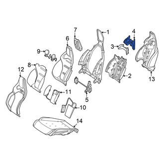 Mercedes-Benz OE - Right Seat Back Panel Bracket