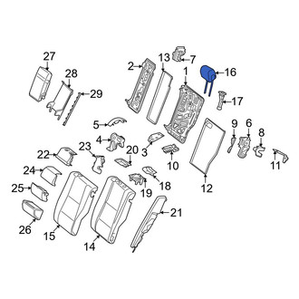 Mercedes-Benz OE - Rear Outer Headrest