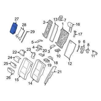 Mercedes-Benz OE - Rear Seat Armrest