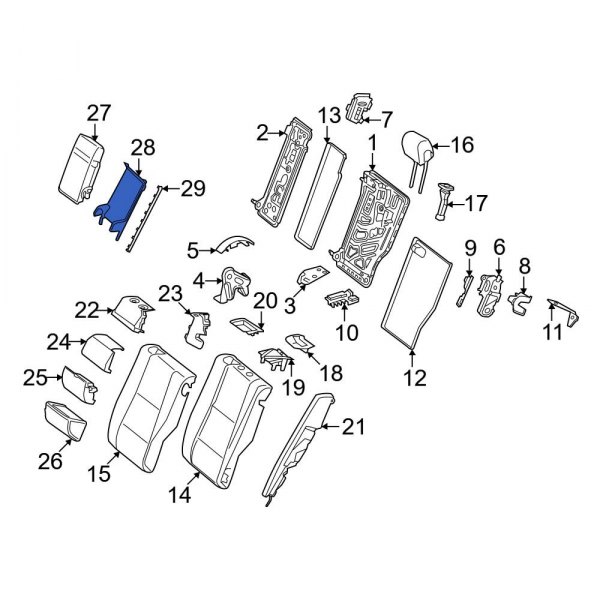 Seat Armrest Base