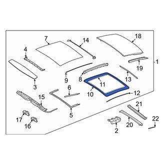 Mercedes-Benz OE - Outer Sunroof Seal
