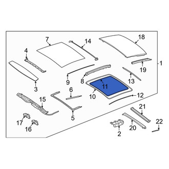 Mercedes-Benz OE - Inner Sunroof Seal