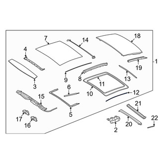 Mercedes-Benz OE - Sunroof Glass Seal