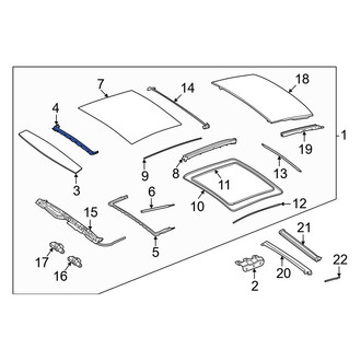 Mercedes-Benz OE - Front Sunroof Reinforcement