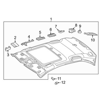 Mercedes-Benz OE - Roof - Interior Trim (With Panoramic Roof, Headliner & Components), (Sedan)