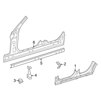 Mercedes-Benz OE - Pillars, Rocker & Floor - Rocker (Sedan)