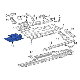 Mercedes-Benz OE - Front Right Floor Extension
