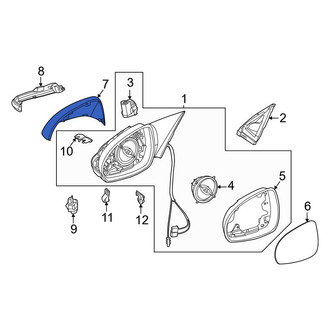 Mercedes-Benz OE - Front Right Door Mirror Cover