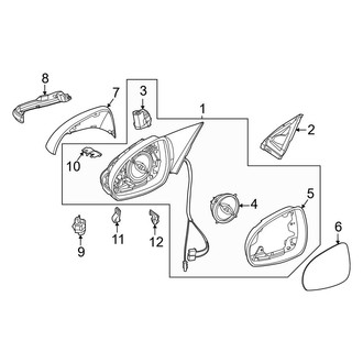 Mercedes-Benz OE - Front Door - Outside Mirrors (Sedan)