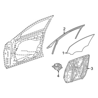 Mercedes-Benz OE - Front Door - Glass & Hardware (Sedan)