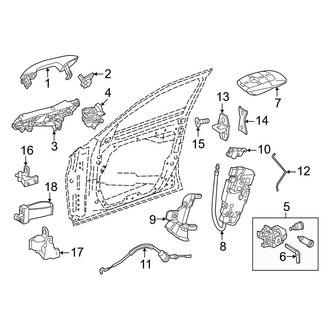 Mercedes-Benz OE - Front Door - Lock & Hardware (Sedan)