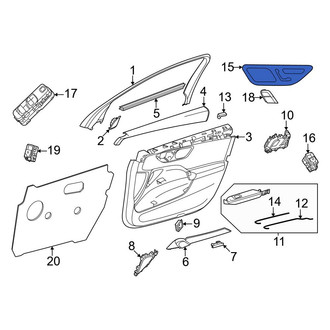 Mercedes-Benz OE - Front Right Power Seat Switch