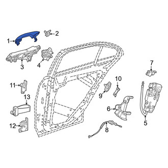Mercedes-Benz OE - Front Left Outer Exterior Door Handle
