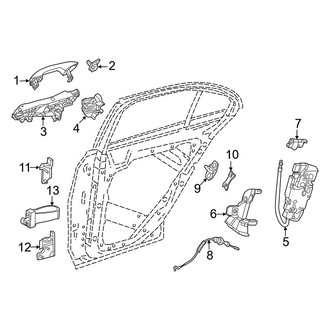 Mercedes-Benz OE - Rear Door - Lock & Hardware (Sedan)