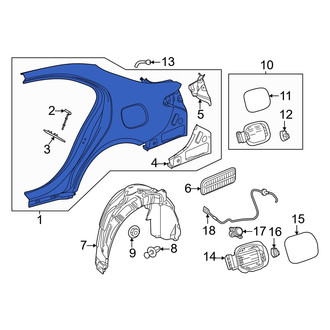 Mercedes-Benz OE - Rear Left Outer Quarter Panel