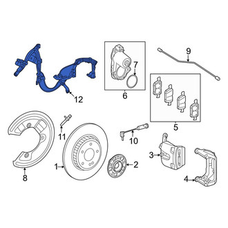 Mercedes-Benz OE - Rear Left ABS Wheel Speed Sensor Wiring Harness