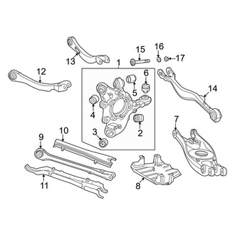 Mercedes-Benz OE - Rear Suspension - Suspension Components (Sedan 2.0L)