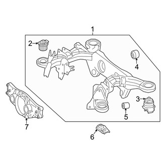 Mercedes-Benz OE - Rear Suspension - Suspension Mounting