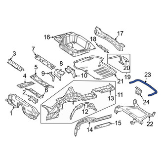 Mercedes-Benz OE - Rear Floor Pan Reinforcement