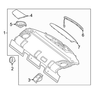 Mercedes-Benz OE - Rear Body & Floor - Interior Trim (Package Tray), (Sedan)