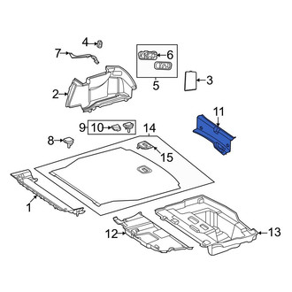 Mercedes-Benz OE - Rear Trunk Trim Panel