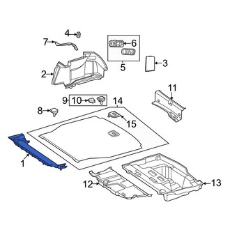 Mercedes-Benz OE - Rear Trunk Trim Panel