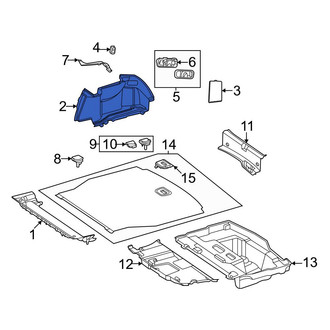 Mercedes-Benz OE - Rear Right Trunk Trim Panel