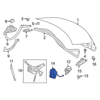Mercedes-Benz OE - Rear Deck Lid Release Solenoid