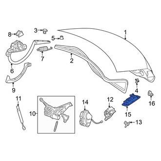 Mercedes-Benz OE - Rear Deck Lid Handle
