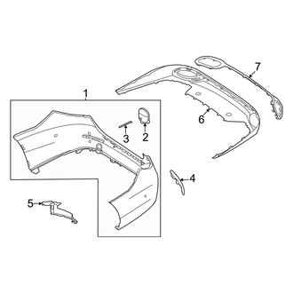 Mercedes-Benz OE - Rear Bumper - Bumper & Components (Cover & Components)