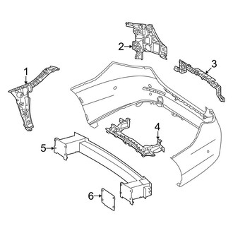 Mercedes-Benz OE - Rear Bumper - Bumper & Components (Inner Components)