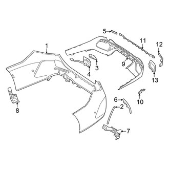 Mercedes-Benz OE - Rear Bumper - Bumper & Components