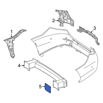 Mercedes-Benz OE - Right Bumper Impact Bar Gasket