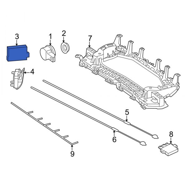 Blind Spot Detection System Warning Sensor