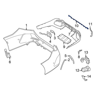 Mercedes-Benz OE - Front Center Bumper Trim