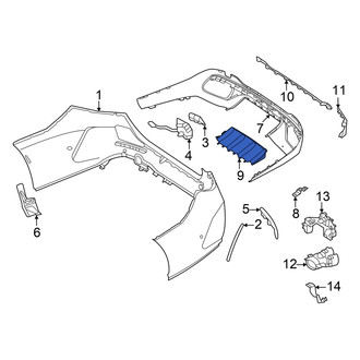Mercedes-Benz OE - Rear Bumper Cover Spacer Panel