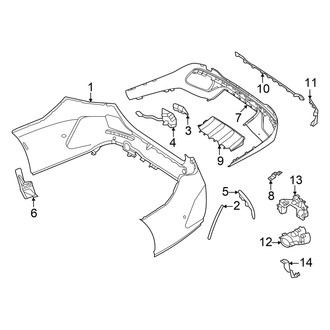 Mercedes-Benz OE - Rear Bumper - Bumper & Components (Cover & Components)