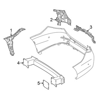 Mercedes-Benz OE - Rear Bumper - Bumper & Components