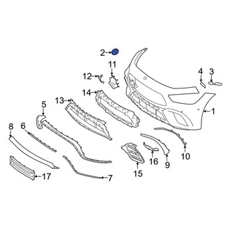 Mercedes-Benz OE - Front Bumper Cover Emblem