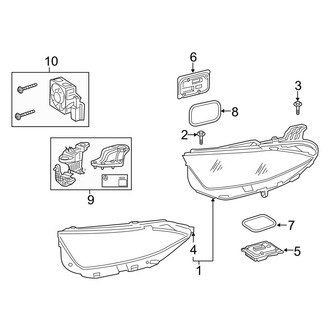 Mercedes-Benz OE - Front Lamps - Headlamp Components