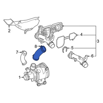 Mercedes-Benz OE - Engine Coolant Pipe