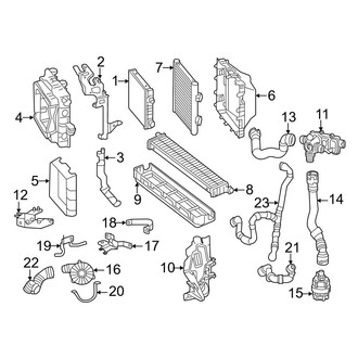 Mercedes-Benz OE - Cooling - Radiator & Components (Auxiliary)