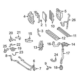 Mercedes-Benz OE - Cooling - Radiator & Components (Auxiliary)