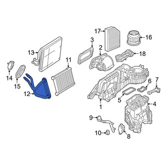 Mercedes-Benz OE - HVAC Heater Hose Outlet Tube
